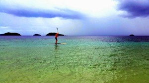 Paddling in Cagdanao Island