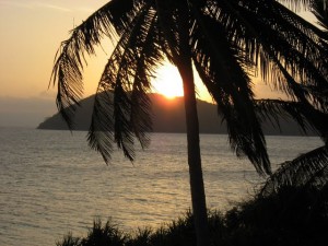 Island, sun view at Cagdanao