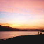 Beautiful view of sunset at Cagdanao Island