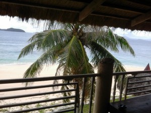 View of the beach from the house Cagdanao