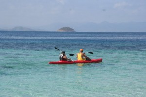 Kayaking in Cagdanao Island