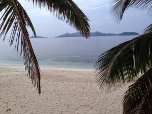 White sand beach